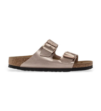 Birkenstock Sandali Arizona Birko Flor in pelle color bronzo