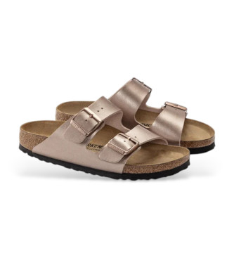Birkenstock Sandali Arizona Birko Flor in pelle color bronzo