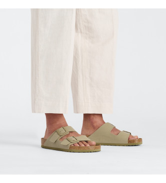 Birkenstock Sandalias de Piel Arizona Birko Flor verde