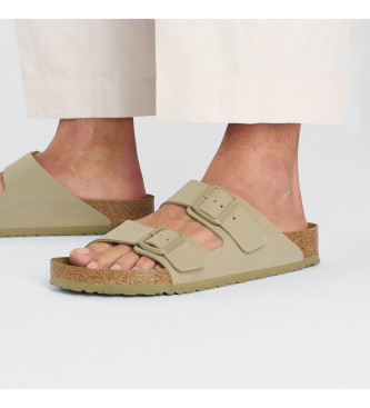 Birkenstock Sandalias de Piel Arizona Birko Flor verde