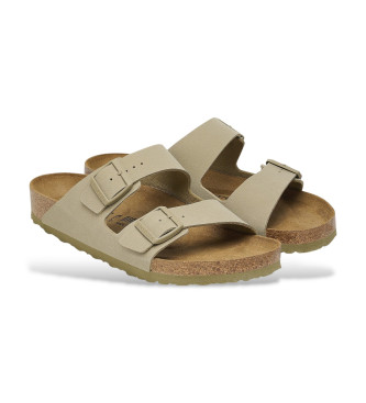 Birkenstock Sandalias de Piel Arizona Birko Flor verde