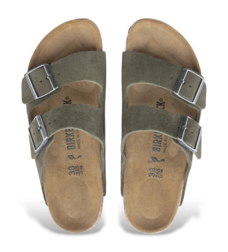 Birkenstock Sandali in Pelle Arizona Leve (Vestibilità Stretta) verde