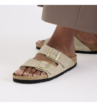 Birkenstock Skórzane sandały Arizona Leve beżowy