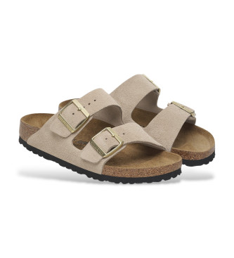 Birkenstock Skórzane sandały Arizona Leve beżowy