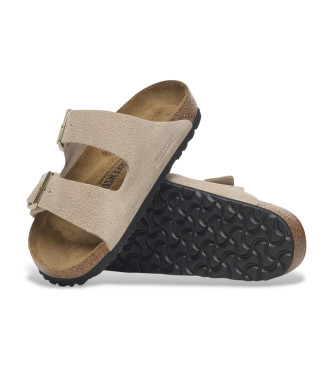 Birkenstock Skórzane sandały Arizona Leve beżowy