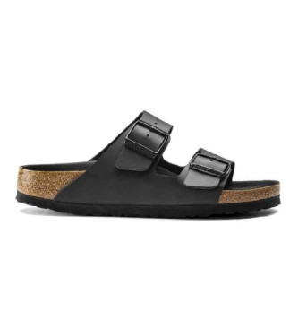 Birkenstock Skórzane sandały Arizona czarne