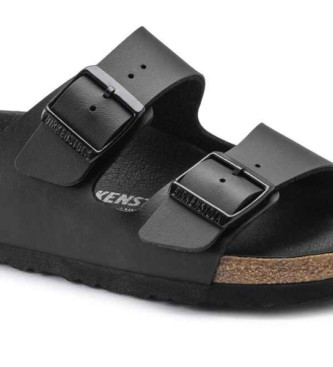 Birkenstock Usnjeni sandali Arizona črni