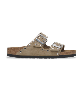 Birkenstock Leather Sandals Arizona Rivet brown