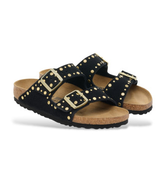 Birkenstock Arizona Rivet Leather Sandals black