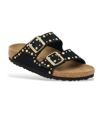 Birkenstock Arizona Rivet Leather Sandals black