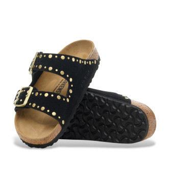 Birkenstock Arizona Rivet Leather Sandals black