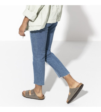 Birkenstock Arizona Stone gr sandaler i lder 