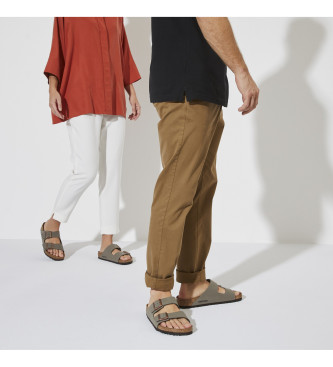 Birkenstock Arizona Stone gr sandaler i lder 