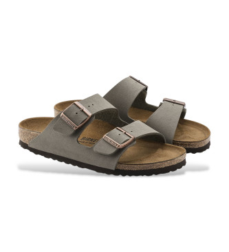 Birkenstock Arizona Stone gr sandaler i lder 