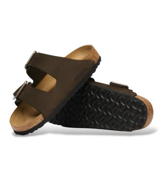 Birkenstock Sandálias de Couro Arizona Wire Buckle (Ajuste Regular) castanho