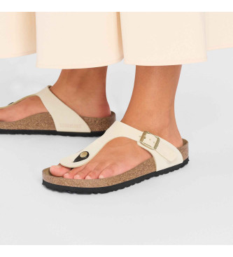 Birkenstock Gizeh beige leather sandals