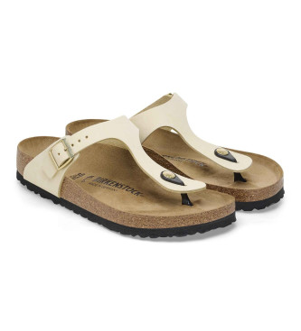 Birkenstock Gizeh beige leather sandals