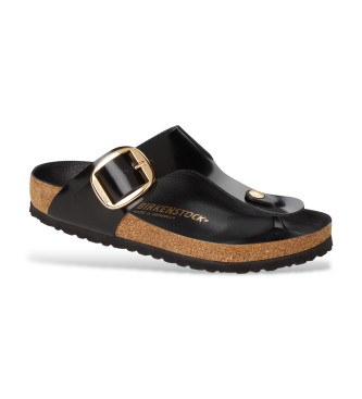 Birkenstock Gizeh Big Buckle leather sandals black
