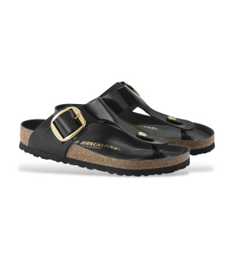 Birkenstock Gizeh Big Buckle leather sandals black