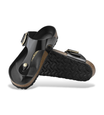 Birkenstock Gizeh Big Buckle leather sandals black