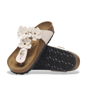 Birkenstock Gizeh Flower Ljusrosa l�dersandaler
