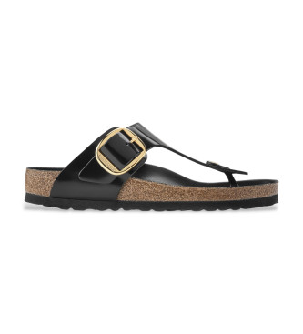 Birkenstock Leather Sandals gizeh black