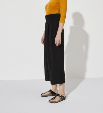 Birkenstock Leather Sandals gizeh black