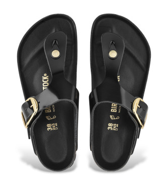 Birkenstock Leather Sandals gizeh black