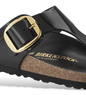 Birkenstock Leather Sandals gizeh black