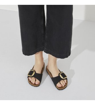 Birkenstock Madrid Big Buckle leather sandals (Narrow Fit) black