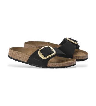 Birkenstock Madrid Big Buckle leather sandals (Narrow Fit) black
