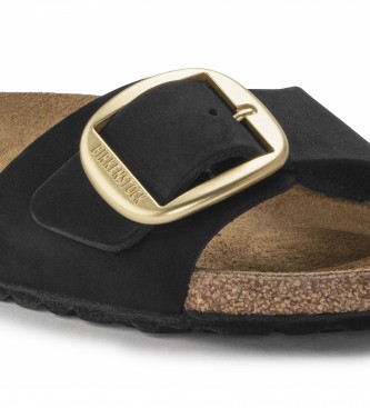Birkenstock Sandali in pelle Madrid Big Buckle (Vestibilità Stretta) nero