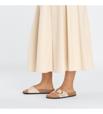 Birkenstock Madrid Big Buckle l�dersandaler beige