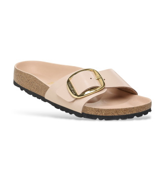Birkenstock Madrid Big Buckle l�dersandaler beige