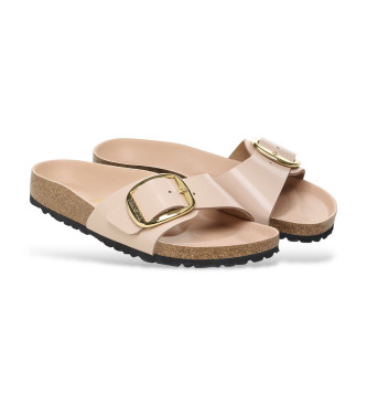 Birkenstock Madrid Big Buckle l�dersandaler beige