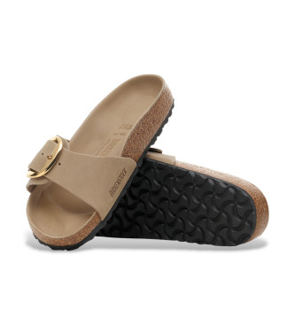 Birkenstock Leather Sandals Madrid Big Buckle light brown