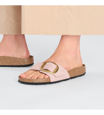 Birkenstock Leather Sandals Madrid Big Buckle pink