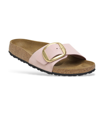 Birkenstock Leather Sandals Madrid Big Buckle pink