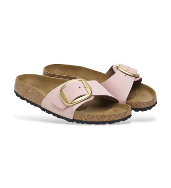 Birkenstock Leather Sandals Madrid Big Buckle pink