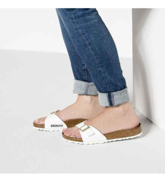 Birkenstock Sandali in pelle bianca Madrid