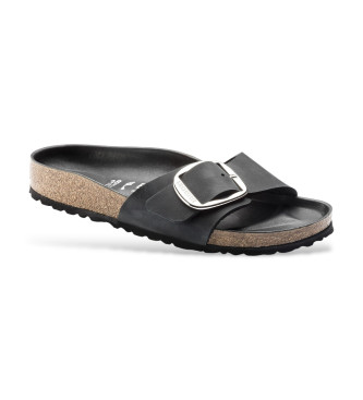 Birkenstock Sandlias de couro Madrid preto