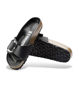 Birkenstock Sandlias de couro Madrid preto