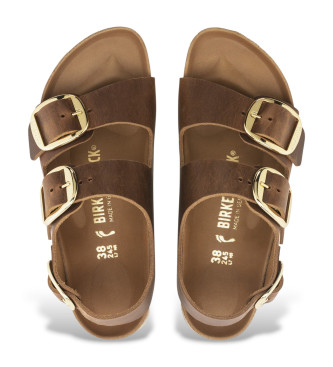 Birkenstock Braune Milano Ledersandalen