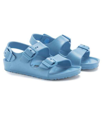 Birkenstock Milano Essentials usnjeni sandali modri