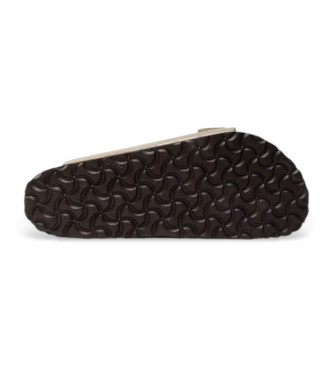 Birkenstock Sandales en cuir Normal Arizona Leoi (Ajuste Regular) marron