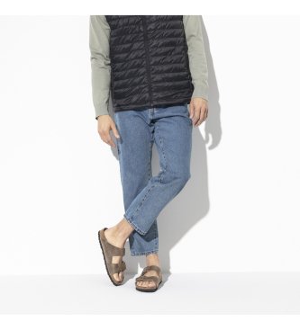 Birkenstock Sandaler i læder Normal Arizona Leoi (Regular Fit) brun