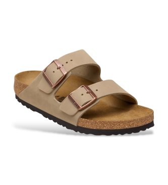 Birkenstock Sandaler i læder Normal Arizona Leoi (Regular Fit) brun