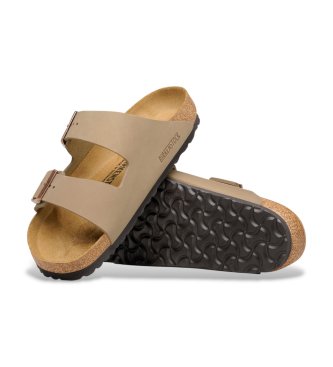Birkenstock Sandaler i læder Normal Arizona Leoi (Regular Fit) brun