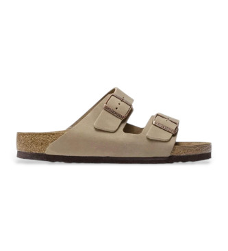 Birkenstock Sandali normali Arizona Leoi in pelle marrone