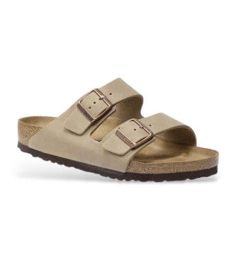 Birkenstock Sandali normali Arizona Leoi in pelle marrone